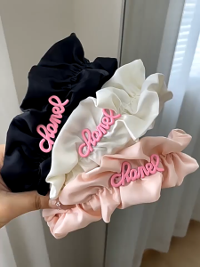Bando Scrunchie Ruffle Headband Kerut Lucu Aksesories Rambut Fashion Wanita