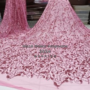 Bahan tille squin full payet motif bunga bisa cod