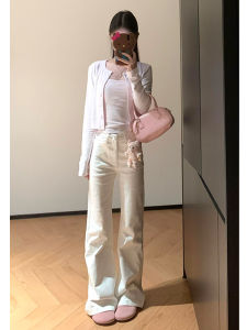 Extended Length Low Waist Bell Bottom Jeans Womens Autumn New Style Slimming Non-Matching Leggings Fashionable Ladies Jeans