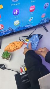 Audio Video - AV Switcher Selektor 3 Input 1 Output Selector Switch Box Plus Kabel RCA