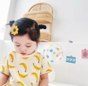 Orangemom Baby Girls Dress Summer Flowers Princess Kids Dress Short Sleeve Cotton Children Clothong Toddler Dress