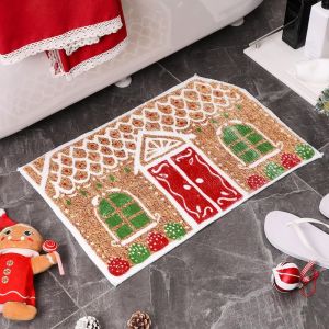 VIKAMA Mùa Thu Bí Ngô In Hình Lá Phong Thảm Mềm Mại Chống Trơn Trượt Phong Cách Hiện Đại Thảm Polyester Cho Phòng Ngủ Phòng Khách Lối Vào Trang Trí