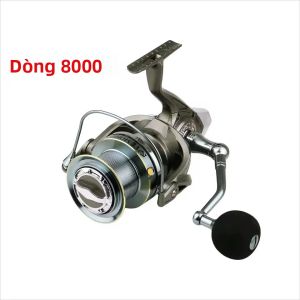 Máy Câu Cá Quay Tay Bằng Thép Không Gỉ Siêu Nhẹ NGK/TH Dòng 8000-14000 Lực Kéo Tối Đa 25KG Sử Dụng Được Cho Cả Nước Mặn Và Nước Ngọt