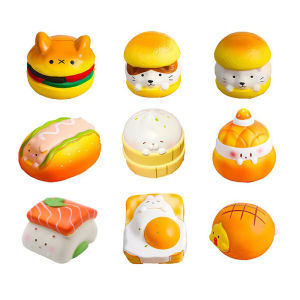 Baking Rabbit Toast Food Toy Realistic Soft Squishy Slow Rebound Stress Relief Simulation Doll for Boys And Girls over 14