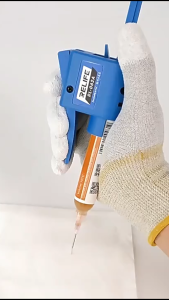 Manual Solder Paste & Flux Applicator for Electronics Repair PCB Rework & UV Glue Ergonomic Hand Holder