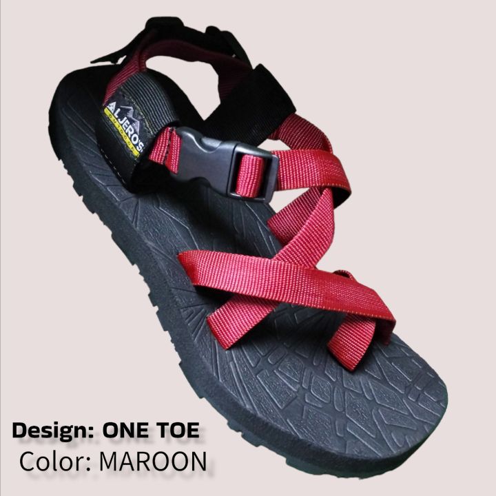 ALJERO'S OUTDOOR SANDALS FOR MEN AND WOMEN MARIKINA DESIGN ONE TOE  BEST FOR HIKING/TREKKING