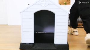 Nhà Nhựa Ngoài Trời Dáng Vuông Phong Cách Châu Âu Size Dành Cho Thú Tới 60kg