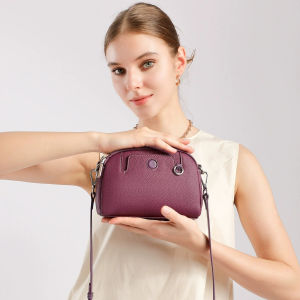 BeeGreen กระเป๋าหนังวัวคุณภาพสูงของผู้หญิงกระเป๋าสะพายไหล่ขนาดเล็กทนทานทุกวันกระเป๋าใส่โทรศัพท์มือถือสะดวกสายสะพายสำหรับเดินทาง