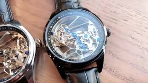 AILANG | AILANG Mens Skeleton Mechanical Watch Luxury Steampunk Transparent Hollow Automatic Top Brand Relogio Masculino