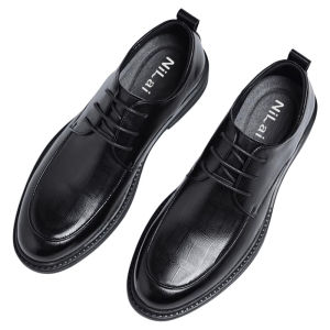 Mens Business Formal Shoes Spring Autumn Soft Bottom Derby Wedding Groom Shoes Breathable Leather Wingtip Tassel Detail