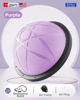 Professional Bosu Ballance Fitness Yoga Half Ball Ankle Core Training Equipment Rehabilitation Exercise Smooth Ball Type