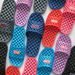 Dép Đi Trong Nhà Không Gian Khoan Mát Mẻ Chống Trượt Không Tiếng Cho Nam Và Nữ Mùa Hè 2025 Đế EVA Gót Phẳng Dép Lê PVC