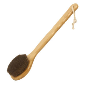 Brown Bristle Bamboo Bath Massage Brush