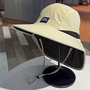 YOUTANG Mũ cao Ngoài trời chất lượng mũ bảo vệ chống nắng mùa hè bảo vệ cổ cho nam và nữ chống tia UV mũ xô Mũ che nắng Mũ che nắng