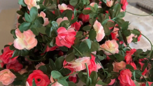 2m Artificial Cherry Blossom Garland Vine - Fake Flower Hanging Decor for Home Wedding Party