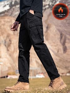 Enjeolon | American Vintage Workwear Pants Men Casual Loose Fit Trousers