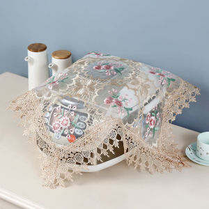 Khăn Che Máy Đun Sôi Bằng Ren Rỗng Cho Máy Đun Sôi Điện Máy Nướng Bánh Kẹo Máy Sưởi Phòng Trà Bàn Trà Vải Chống Bụi