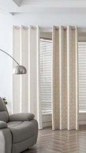 Home Fashions Curtain Jacquard Fabric Luxury Windows Curtains Polyester Jacquard Curtain