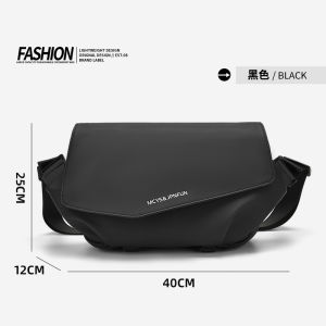 Mens Crossbody Bag 2025 New Style Magnetic Buckle Large Capacity Commuter Single Shoulder Bag Can Hold Umbrella Waterproof Chest Bag