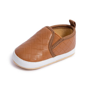 KIDSUN 3-Colors Boys Girls Baby Shoes Classic Casual Sneakers Toddler Leather Non-slip Soft-soled Baby Walking Shoes 0-18 Months