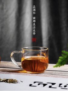 YF Small Size Glass Cup for Gongfu Tea High Temperature Resistant Home Use Flower Tea Cup Premium Quality Owner Cup Tea Accessories