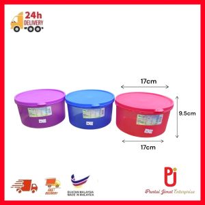 MITICO Bekas Plastik Bulat/Bekas Makanan/Bekas Serbaguna/MITICO MULTIPURPOSE ROUND CONTAINER/ PLASTIC ROUND / PLASTIC CONTAINER