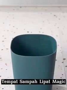 Tempat Sampah Lipat Multifungsi Adjustable Folding Trash Bin Tong Sampah Dapat Disesuaikan Wadah Tempat Pembuangan Kotoran Dapur Kamar Mandi - HOMIA