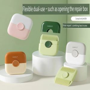 Multifunction Portable Baby Hair Trimmer Combing Trimming Broken Hair Split-Fork Thinning Professional Hair Clipper 2 in 1 Hair Cutting Comb With Blade Bangs Hair Trimmer Pubic Hair Remover Razor Trimming Tool