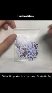 [Genshin Impact] Sticker Ganyu - Hình dán chibi ganyu ( set 16 hình )