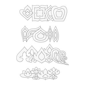 YOMDID 54pcs Transparent PET Mandala Template Set DIY Art Craft Stencil With 14 Basic Pattern 3 Sizes Perfect For Dot Painting