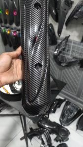 Black Carbon Tutup Knalpot Vario 110 Karbu techno