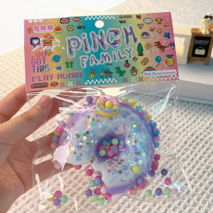 Bandai | Kawaii Donut Plush Cat Paw Squeeze Toy Stress Relief Sensory Play Blind Bag Cute Internet Viral