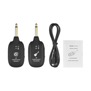 UHF Gitar Guitar Bass Wireless Transmitter Receiver Built-in Recharge