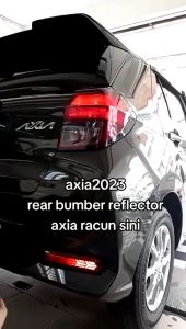 Rear Bumper Reflector Light Signal Brake Welcome Lamp Baru Smoke Red Perodua Axia 2023 Left & Right