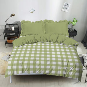 Kintakun Bedcover Set Fitted Queen / King 160x200 180x200 Azura Dluxe Microtex 20cm Biru
