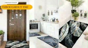 [Set of 2 Hot Selling 😍] Alas Kaki Ready Stock untuk dekorasi Rumah - Beautifully Designed Anti Slip Kitchen & Door Mats