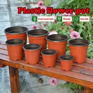 Free Shipping Durable PP Plastic Plant Pots with Drainage Holes For Healthy Growth Plastic Pots Flower Plant Container Seeds Home Living Gardening Pot Planter Succulents Indoor Outdoor With Drainage Holes Flower Pots