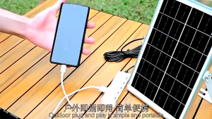 Solar Charging Panel 6W Fast Charging Solar Energy Panel With 4 USB Ports For Camping Cellphone