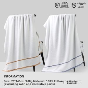 Antibacterial 100% Cotton Absorbent Bath Towel