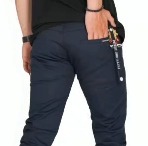Celana Chino Panjang Slimfit Pria Cotton Twill