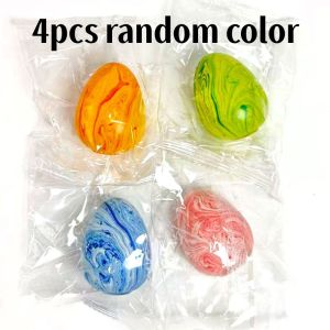 Meade | Marble Pattern Egg Shaped Squishy Toy Slow Rebound Maltose Stress Relief Squeeze Ball Easter Gift for Kids and Adults