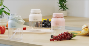 MEEVIDA 1300ML High-Capacity Portable Juicer Blender Multifunctional Household Automatic Fresh Ice Crushing Small Fruit Juice Machine