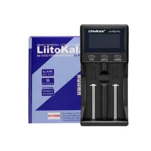 Liitokala | LiitoKala Lii-PD2-Pro Bộ Sạc LCD Thông Minh Hai Khe Cắm Có Thể Điều Chỉnh Dòng Điện Cho Pin 18650 21700 26650 CR123A Lithium-ion AAA Ni-MH