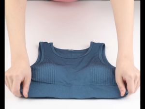 Women Sports Bras Yoga Bra Top Low Impact High Neck Longline Removable Padded for Yoga Running Dancing Gym WA60