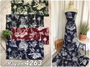 Kain Rayon Viscose Premium Motif 4263 per 0.5Meter Kain Rayon Viscose Premium