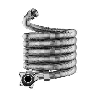 YALANDENG | 304 Stainless Steel Universal Long Connector Washing Machine Inlet Hose