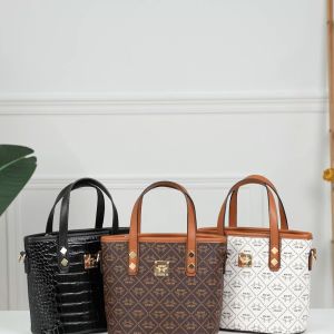 MKMC Tas Selempang Wanita Terbaru Kulit Handbag Wanita Kerja Slingbag Resleting Tas Jinjing Wanita Multifungsi Makeup Kondangan Tas Bucket Crossbody Bag Medium COD