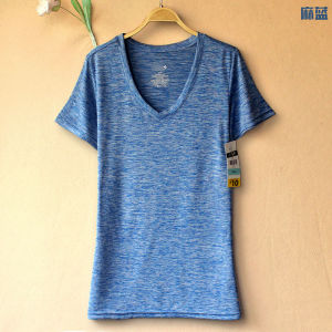 Áo Thun Nữ Tay Ngắn Nhanh Khô Co Giãn Cỡ Lớn Mùa Hè Thể Thao Ngoài Trời Chạy Bộ Yoga Vải Polyester Trang Phục Leo Núi