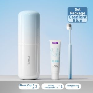 eTravel | Portable Travel Toothbrush Toothpaste Cup Set