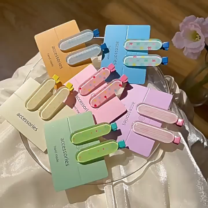Small Candy Seamless Hair Clipset Candy Cute Design Makeup Bangs Hair Side Clip New Style Hair Accessories